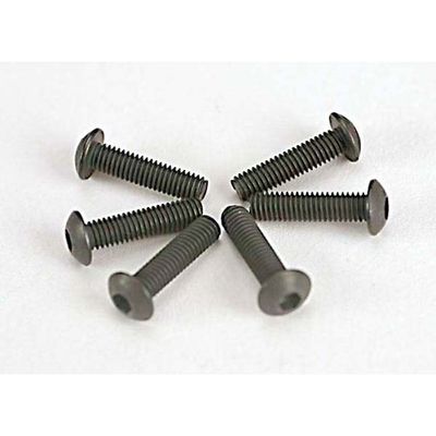 TRX-2578 Traxxas Screws, 3x12mm button-head machine (hex drive) (6)