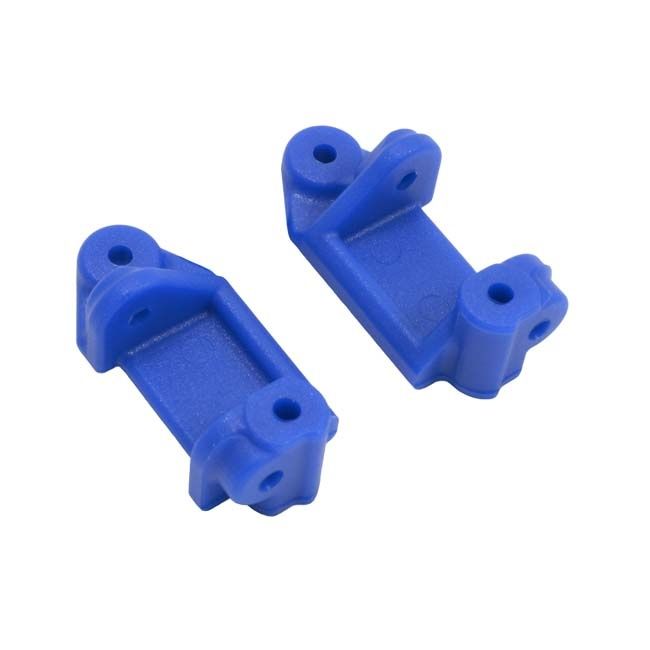 RPM-80715 RPM RC Blue Front Caster Blocks (Slash 2wd, Nitro Slash, e-Rustler &amp; e-Stampede 2wd)
