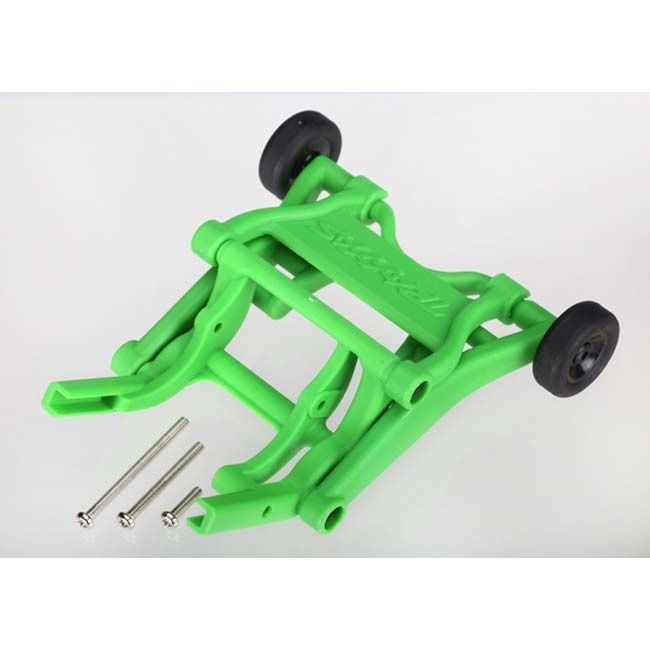 TRX-3678A Traxxas Wheelie bar, assembled (green) (fits Stampede®, Rustler®, Bandit series)
