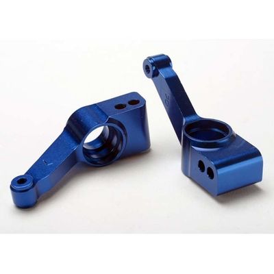 TRX-1952X Traxxas Carriers, stub axle (blue-anodized 6061-T6 aluminum) (rear) (2)