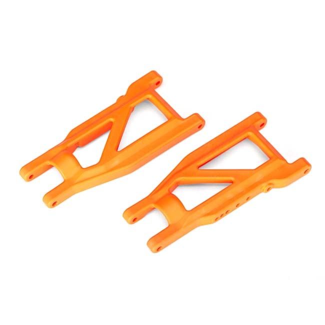 TRX-3655T Traxxas Suspension arms, orange, front/rear (left &amp; right) (2) (heavy duty, cold weather material)