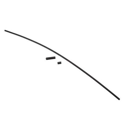 TRX-1726A Traxxas Antenna, tube, black (1)/ vinyl antenna cap (1)/ wire retainer (1)