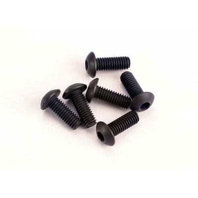 TRX-2576 Traxxas Screws, 3x8mm button-head machine (hex drive) (6)