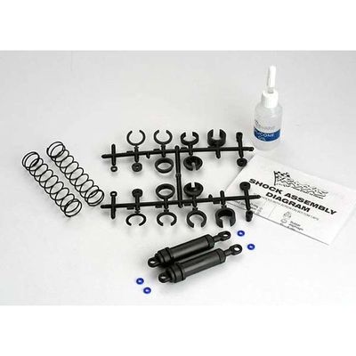 TRX-3762 Traxxas Ultra Shocks (black) (xx-long) (complete w/ spring pre-load spacers &amp; springs) (rear) (2)