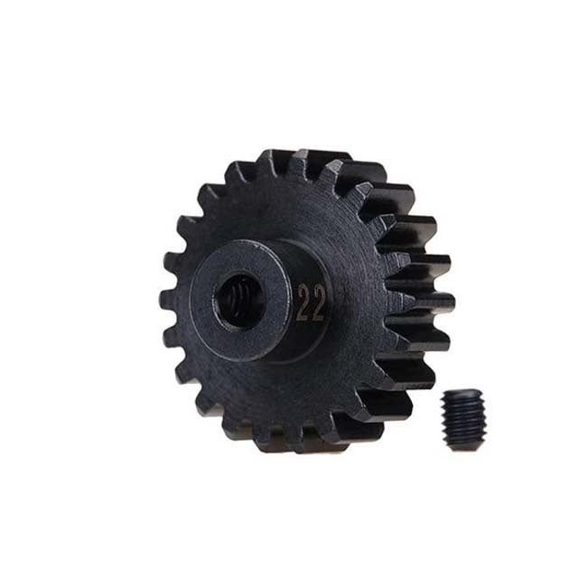 TRX-3952X Traxxas Gear, 22-T pinion (32-p), heavy duty (machined, hardened steel) (fits 3mm shaft)/ set screw