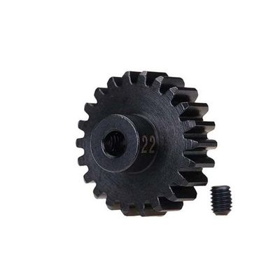 TRX-3952X Traxxas Gear, 22-T pinion (32-p), heavy duty (machined, hardened steel) (fits 3mm shaft)/ set screw