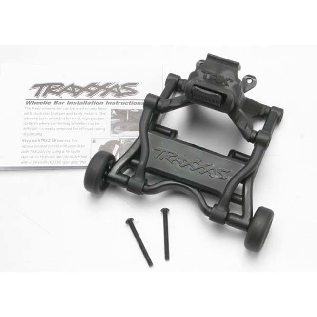 TRX-5472 Traxxas Wheelie bar, assembled (fits all 1/10th scale Revo trucks)