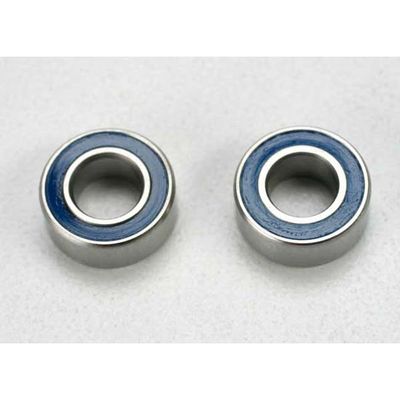 TRX-5115 Traxxas Ball bearings, blue rubber sealed (5x10x4mm) (2)