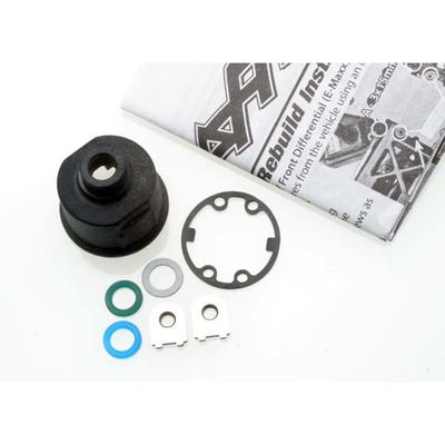 TRX-3978 Traxxas Carrier, differential (heavy duty)/ x-ring gaskets (2)/ ring gear gasket/ bushings (2)/ 6x10x0.5 TW