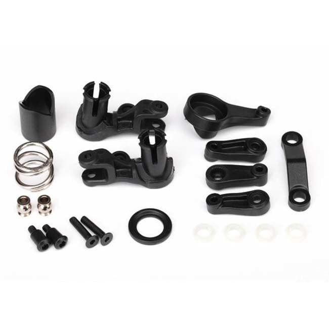TRX-6845X Traxxas Steering bellcranks/ servo saver/ servo saver spring/ servo spring retainer/servo horn, steering