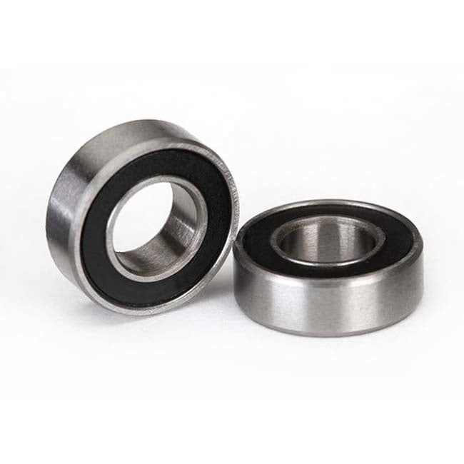 TRX-5117A Traxxas Ball bearings, black rubber sealed (6x12x4mm) (2)