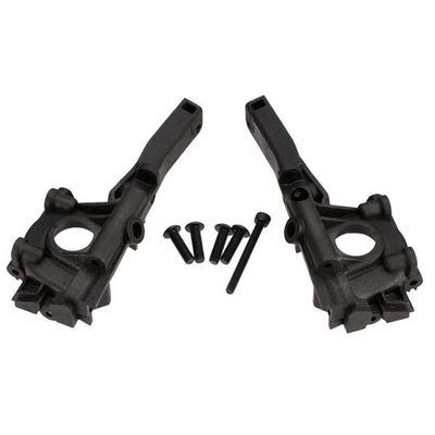 TRX-7030X Traxxas Bulkhead, front (left &amp; right halves)/ 3x10mm BCS (4)