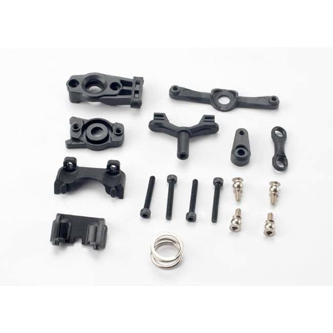 TRX-7043 Traxxas Steering arm (upper &amp; lower)/ steering link/ servo horn/ servo saver/ servo saver spring/ servo horn mount/ ball stud (2)/ shock mounts, front &amp; rear/ 2.5x18mm CS (4)