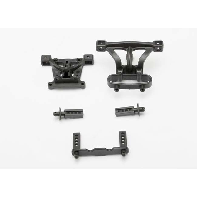 TRX-7015 Traxxas Body mounts, front &amp; rear/ body mount posts, front &amp; rear