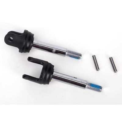 TRX-6853X Traxxas Stub axles, rear, heavy duty (2)/pins (2)
