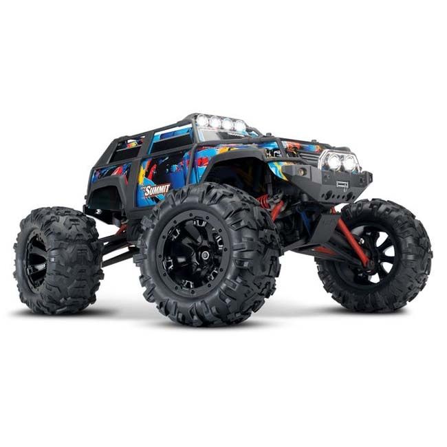 TRX-72054-5-RNR Traxxas Summit: 1/16-Scale 4WD Electric Extreme Terrain Monster Truck with TQ 2.4GHz radio system