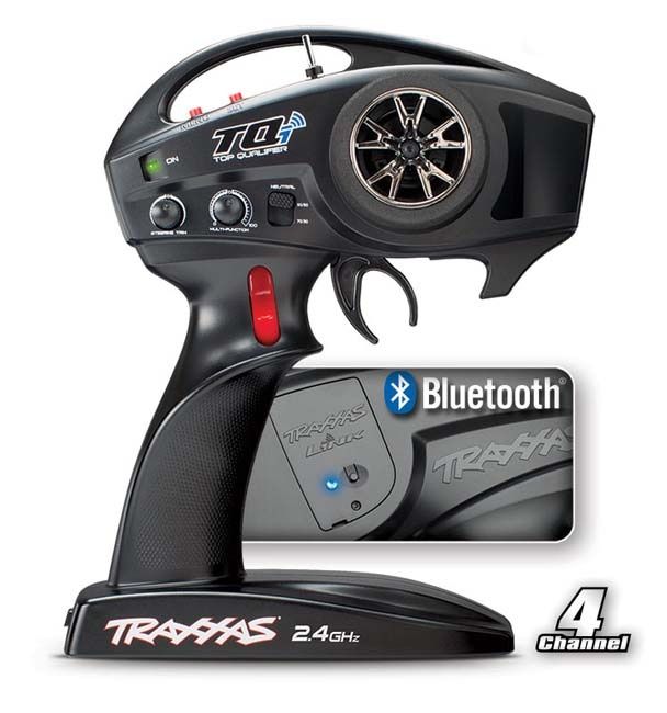 TRX-6507R Traxxas TQi 2.4 GHz High Output radio system, 4-channel with Traxxas Link™ Wireless Module, TSM (4-ch transmitter, 5-ch micro receiver)