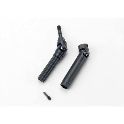TRX-7151 Traxxas Driveshaft assembly (1) left or right (fully assembled, ready to install)/ 3x10mm screw pin (1)
