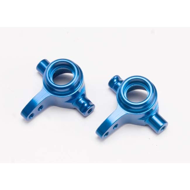 TRX-6837X Traxxas Steering blocks, 6061-T6 aluminum (blue-anodized), left &amp; right