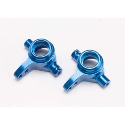 TRX-6837X Traxxas Steering blocks, 6061-T6 aluminum (blue-anodized), left &amp; right