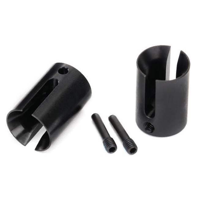TRX-8652 Traxxas Drive cup, machined steel (2)/ 4x17mm screw pins (2)