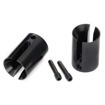 TRX-8652 Traxxas Drive cup, machined steel (2)/ 4x17mm screw pins (2)