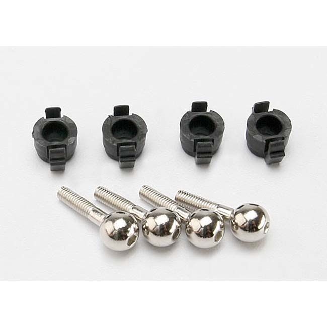 TRX-7033 Traxxas Pivot balls (4)/ pivot ball caps (4)