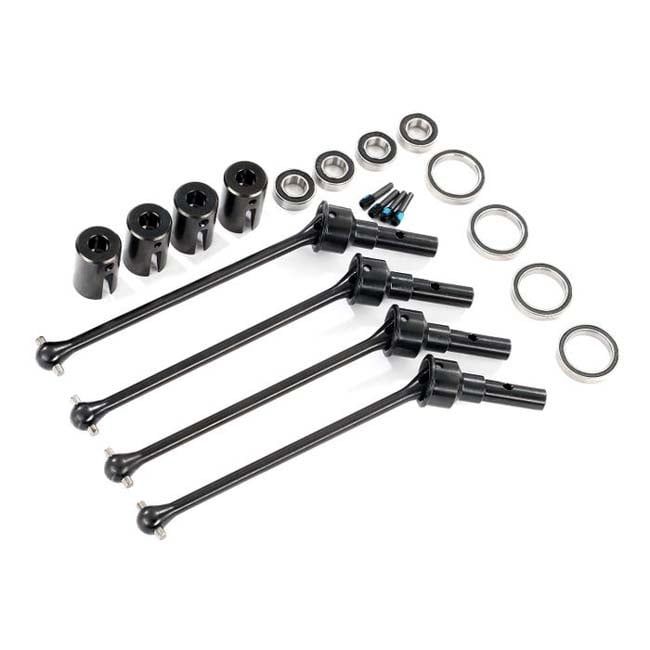 TRX-8996X Driveshafts, steel constant-velocity (assembled), front or rear (4) (for use with #8995 WideMaxx suspension kit) (requires #8654 series 17mm splined wheel hubs and #7758 series 17mm nuts for
