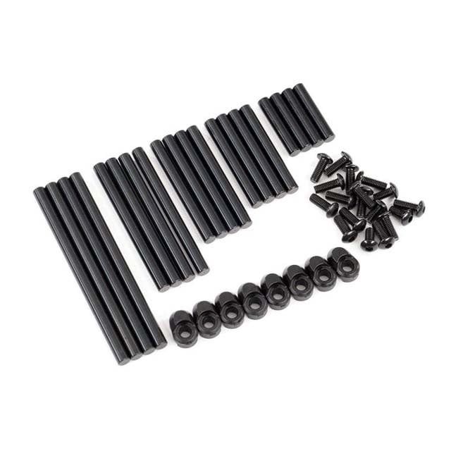 TRX-8940X Suspension pin set, complete (hardened steel), 4x64mm (4), 4x22mm (4), 4x38mm (4), 4x33mm (4), 4x47mm (4)/ 3x8mm BCS (14)/ 3x6mm BCS (4)/ retainers (8)