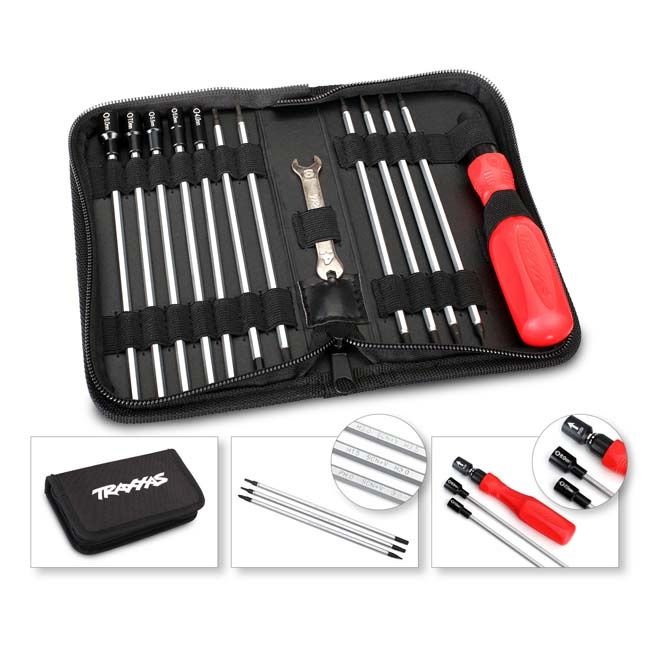 Traxxas 20pc Tool Set with Zippered Pouch - Hex, Nut, and