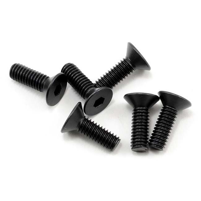 TRX-2542 Traxxas Screws, 4x12mm countersunk machine (hex drive) (6)
