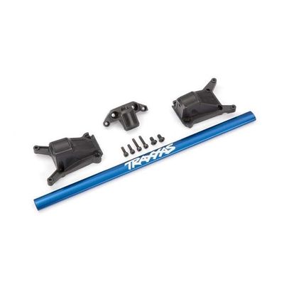 TRX-6730X Traxxas Chassis brace kit, BLUE (fits Rustler® 4X4 or Slash 4X4 models equipped with Low-CG chassis)