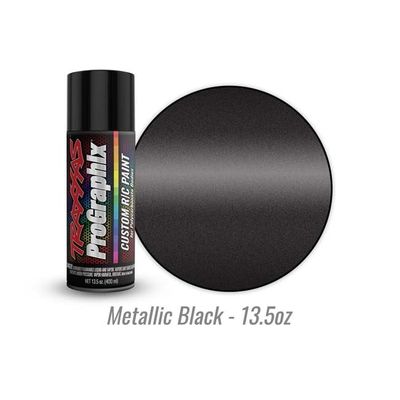 TRX-5075X Traxxas Body paint, ProGraphix™, metallic black (13.5oz)