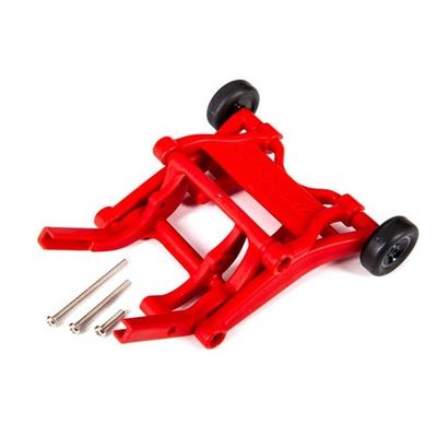 TRX-3678R Traxxas Wheelie bar, assembled (RED) (fits Slash, Stampede®, Rustler®, Bandit series)