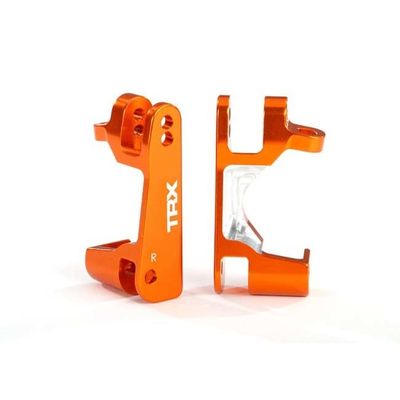 TRX-6832A Traxxas Caster blocks (c-hubs), 6061-T6 aluminum (orange-anodized), left &amp; right