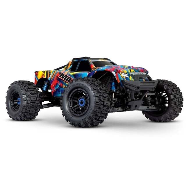 TRX-89086-4-RNR Traxxas Maxx w/ WideMaxx RockNRoll -  Maxx 1/10 scale monster truck. Fully assembled, Ready-To-Race®, with TQi™ 2.4GHz radio system, VXL-4s™ brushless power system, and ProGraphix® pai