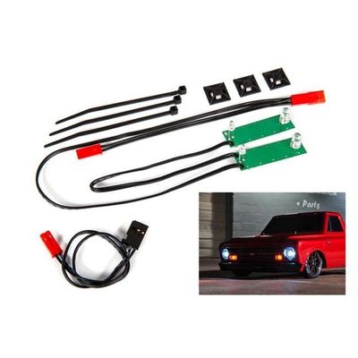 TRX-9496 Traxxas LED light set, front, complete (white) (includes light harness, power harness, zip ties (9))