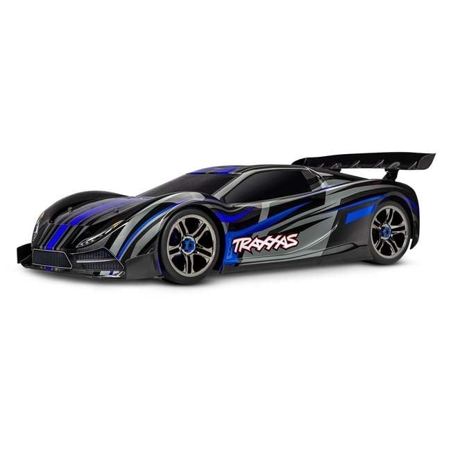 TRX-64077-3-BLUEX Traxxas XO-1: 100+ MPH AWD Electric Supercar (Blue)