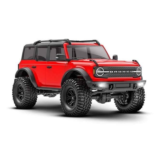 TRX-97074-1-RED Traxxas TRX-4m Crawler with Ford® Bronco® (Red): 1/18 Scale 4WD Electric Truck w/ TQ™ 2.4GHz Radio, ECM-2.5 Electronic Control Module (fwd/rev), and Titan® 87T motor. Includes: 750 mAh
