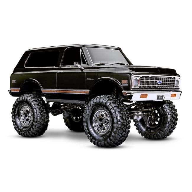 TRX-92086-4-BLK Traxxas Black TRX-4® High Trail Edition™ with 1972 Chevrolet® Blazer® Body: 4WD Electric Truck with TQi™ 2.4gHz radio system