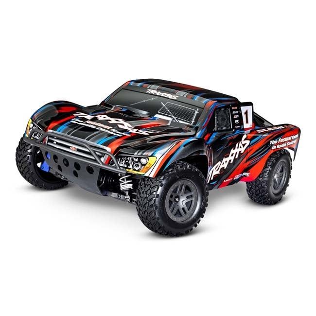 TRX-68154-4-RED Traxxas Slash 4X4 BL-2s Brushless: 1/10 Scale 4WD Short Course Truck