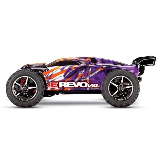 TRX-71076-8-PRPL Traxxas 1/16 Scale E-Revo VXL: 4X4 Brushless Monster Truck w/USB-C
