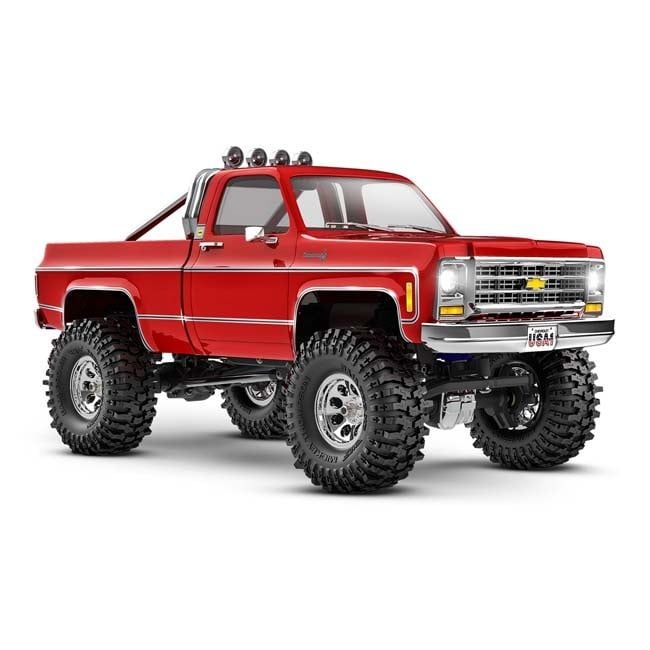 TRX-97064-1-RED Traxxas TRX-4M™ Scale and Trail® Crawler with 1979 Chevrolet® K10 Truck Body: 1/18-Scale 4WD Electric Truck with TQ 2.4GHz Radio System