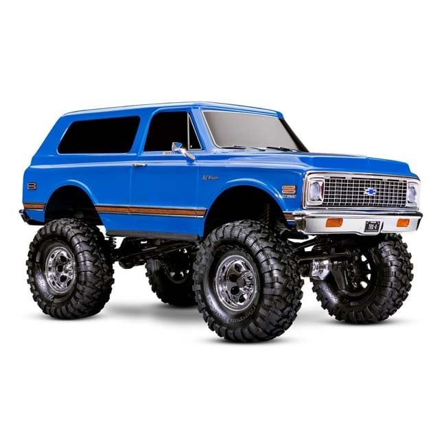 TRX-92086-4-BLUE Traxxas Blue TRX-4® High Trail Edition™ with 1972 Chevrolet® Blazer® Body: 4WD Electric Truck with TQi™ 2.4gHz radio system