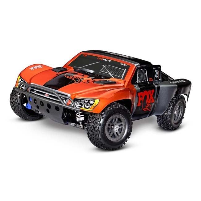 TRX-68154-4-FOX Traxxas Slash 4X4 BL-2s Brushless: 1/10 Scale 4WD Short Course Truck