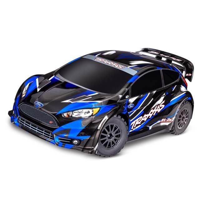 TRX-74154-4-BLUE Traxxas Fiesta ST Rally BL-2s Brushless: 1/10 Scale AWD Rally Car