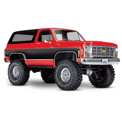 TRX-82276-4-RED Traxxas TRX-4® Scale and Trail® Crawler w/ clipless 1979 Chevrolet Blazer Body: 4WD Electric Truck