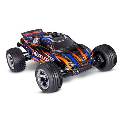 TRX-37354-4-ORNG Traxxas Rustler 2WD BL-2s HD (Orange)