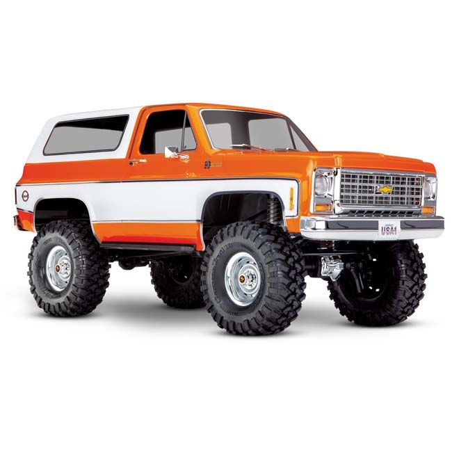 TRX-82276-4-ORNG Traxxas TRX-4® Scale and Trail® Crawler w/ clipless 1979 Chevrolet Blazer Body: 4WD Electric Truck