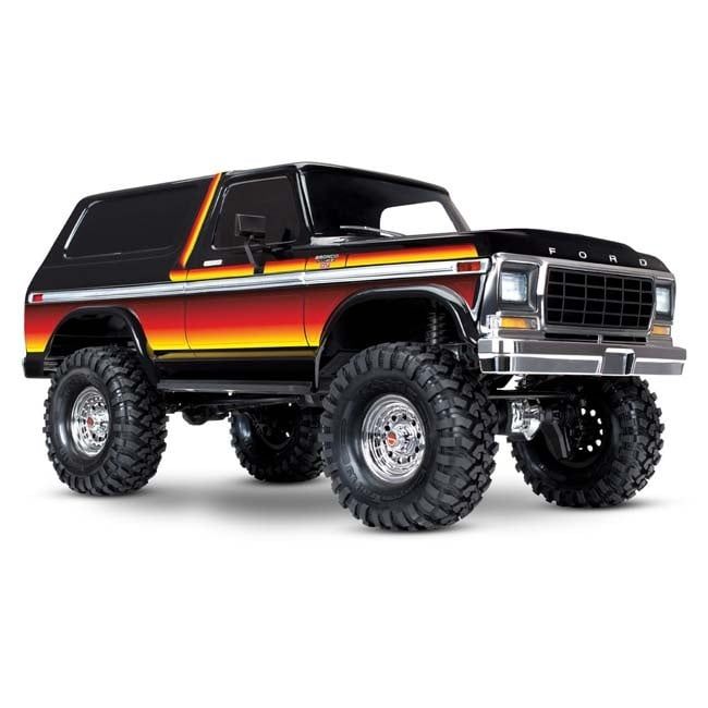TRX-82246-4-SUN Traxxas TRX-4® Scale and Trail® Crawler with Ford Bronco Body: 4WD Electric Truck w. Clipless Body